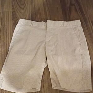 Banana Republic Beige Striped Womens Shorts